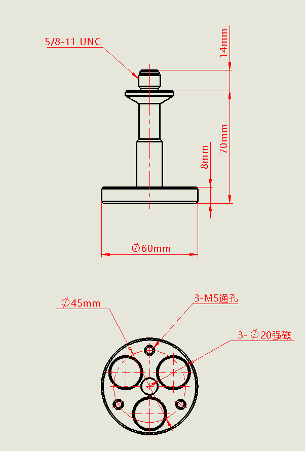 Magnetischer fester Träger